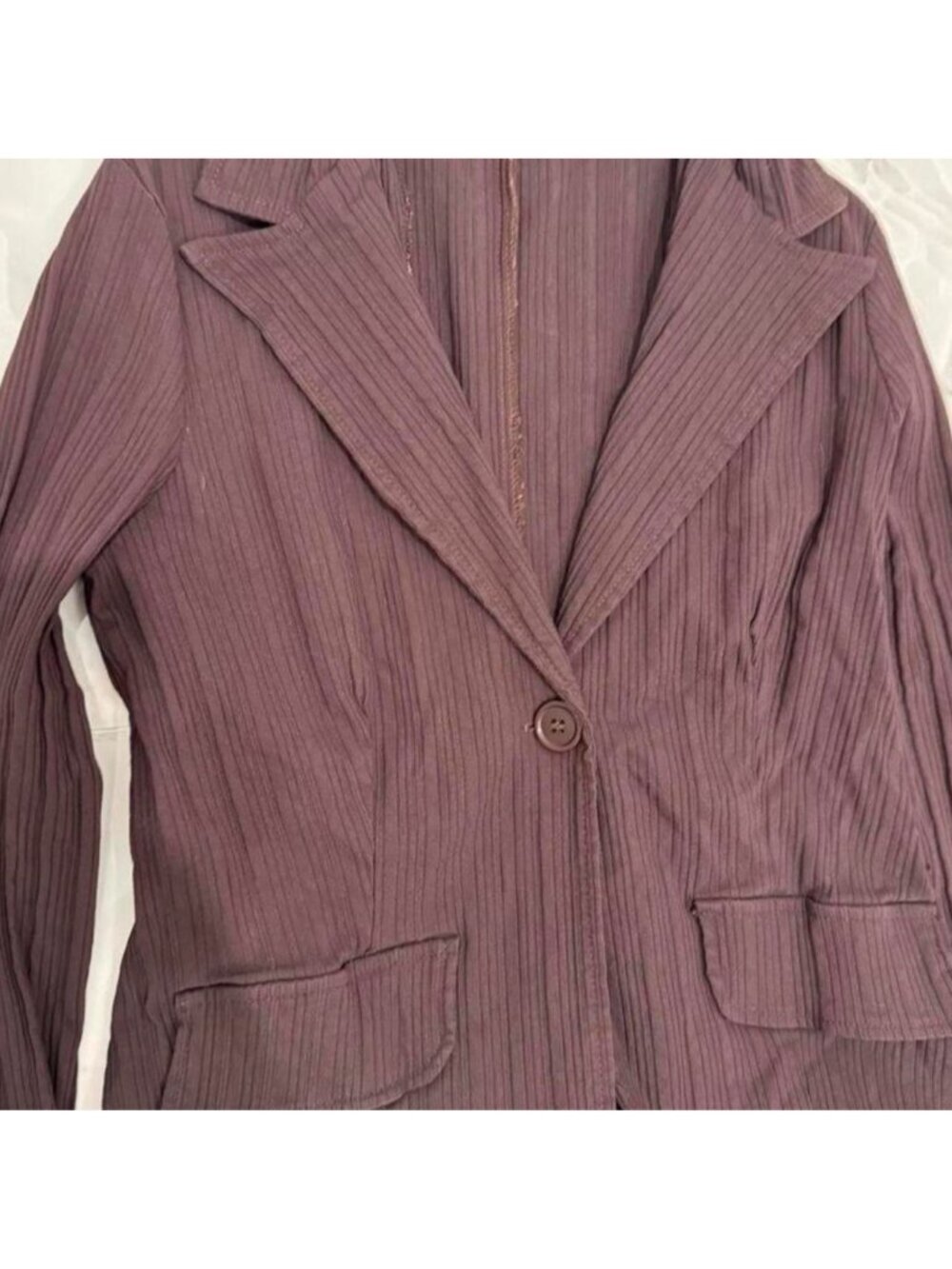Vintage Y2K Business Casual Two Piece Brown Stripe... - Picture 2 of 5